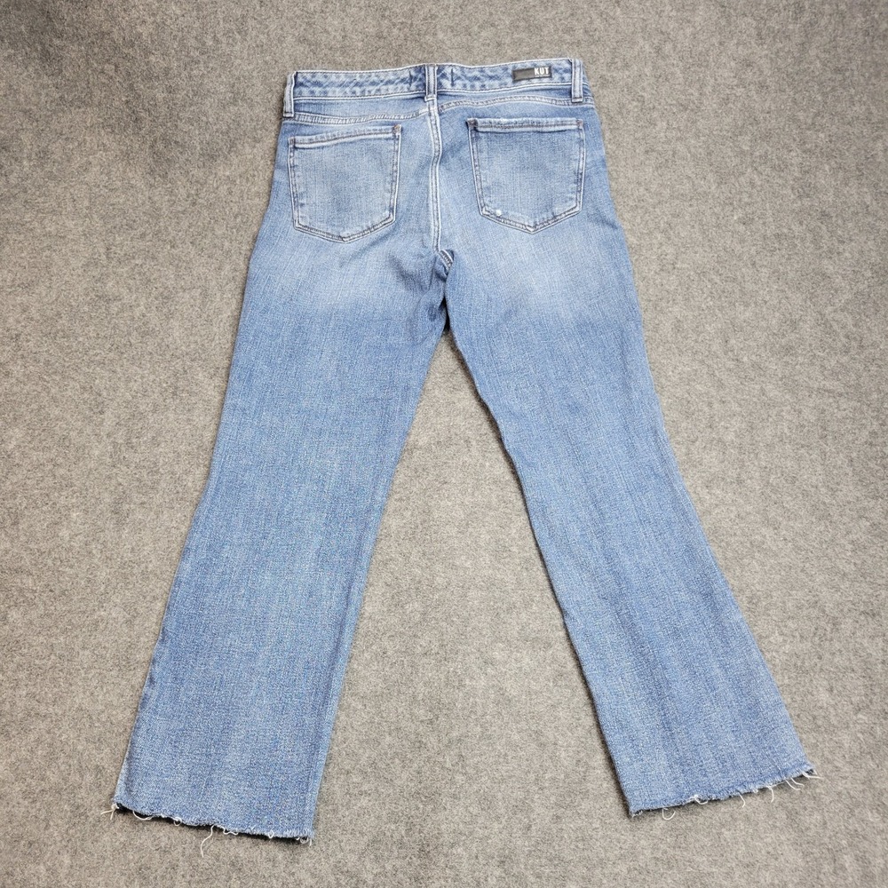KUT From The Kloth Jeans Womens 6 Blue Denim Reese Ankle Straight Leg Casual - Picture 3 of 12